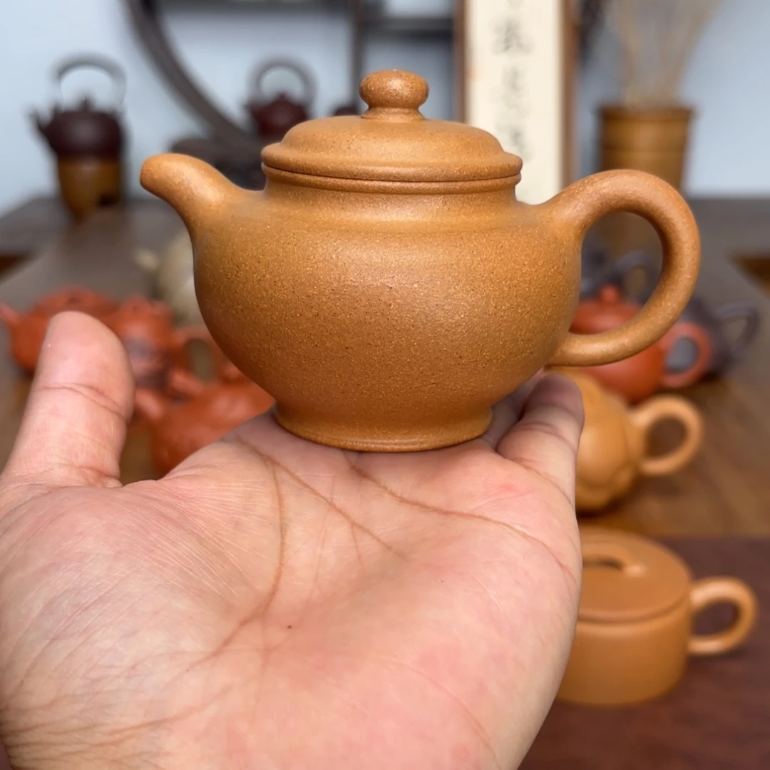茶壶紫砂掇只150毫升黄金段