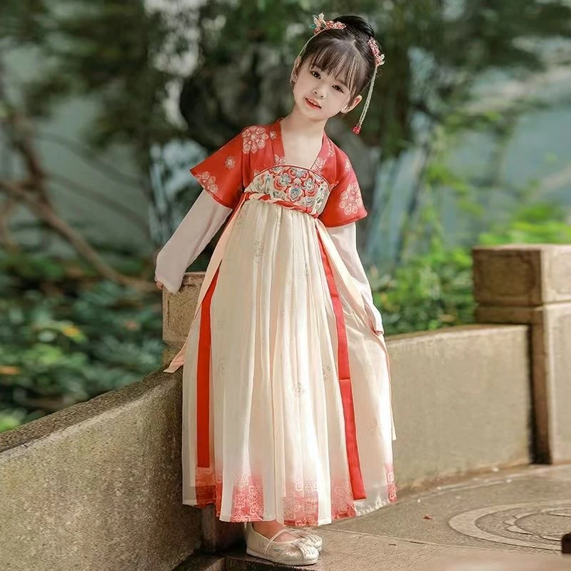 公主儿童汉服原创连衣裙女童夏季襦裙古风仙气小女孩女童汉服裙