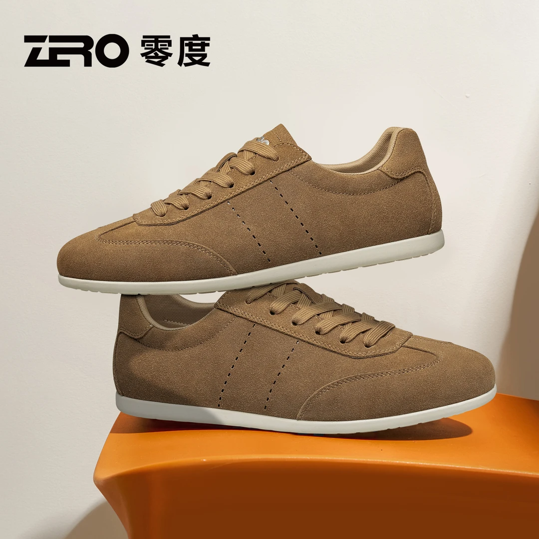 ZRO零度男鞋2025秋季新款男士百搭防滑低帮柔软百搭复古休闲皮鞋