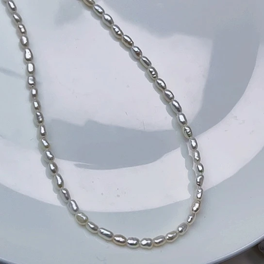 淡水珍珠未镶嵌颈饰小***?