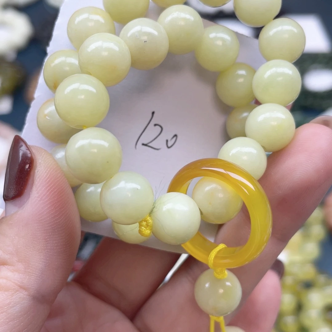 未镶嵌蛇纹石玉手串