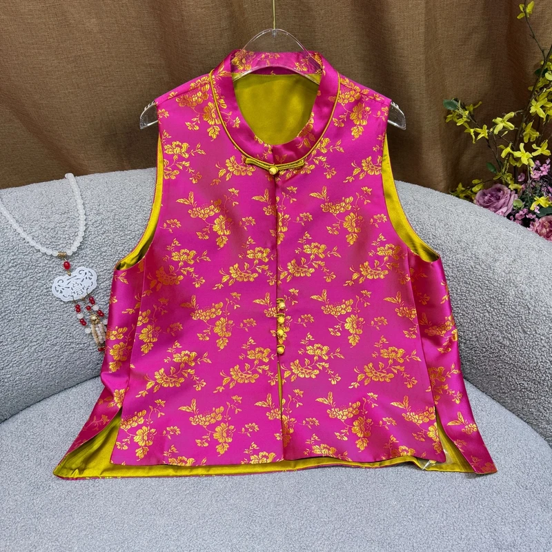 【SHANGLIU】新中式国风定制高级时尚百搭马甲新款HF-870108（811）