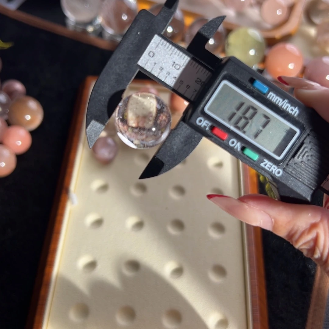 俩***拐未镶嵌手链水晶18.7m定制通孔不退不换