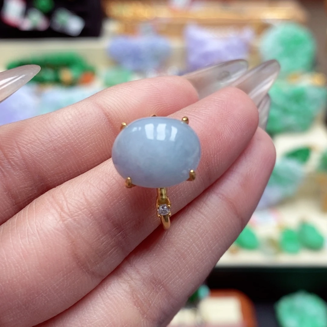 未镶嵌戒指翡翠翡翠戒指