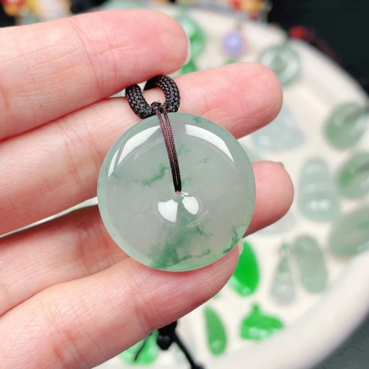 颈饰未镶嵌翡翠缅甸天然A货翡翠