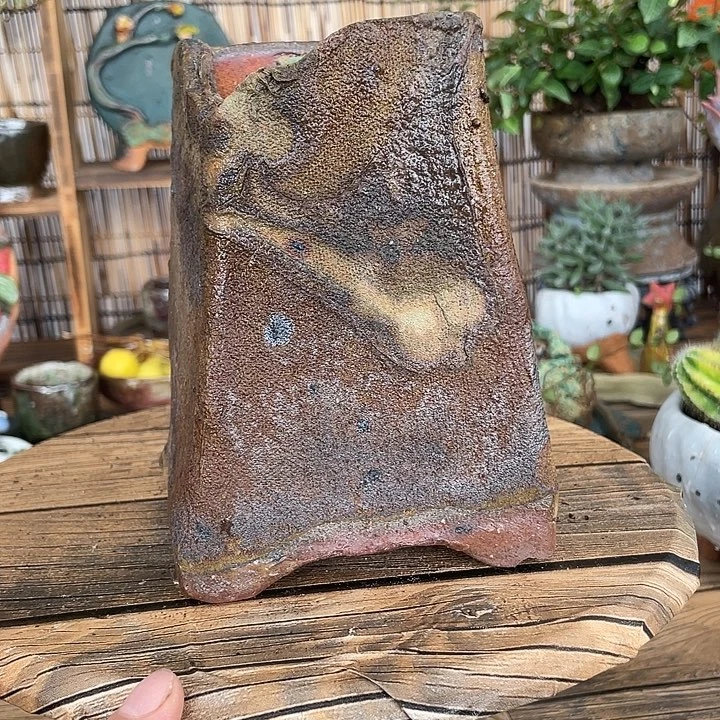 手工粗陶高温花盆