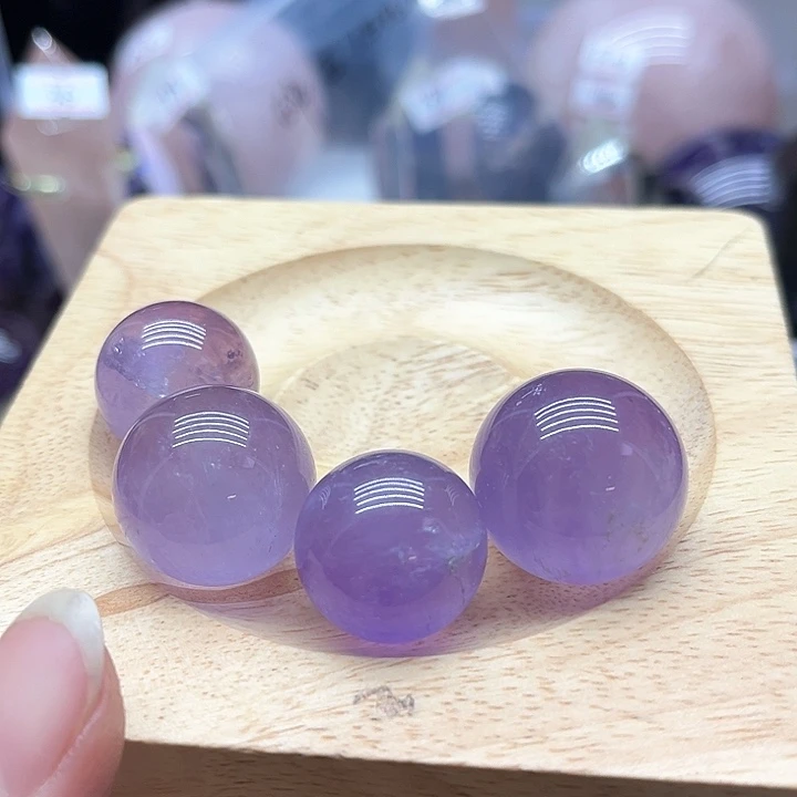 紫晶52克紫水晶小球未镶嵌