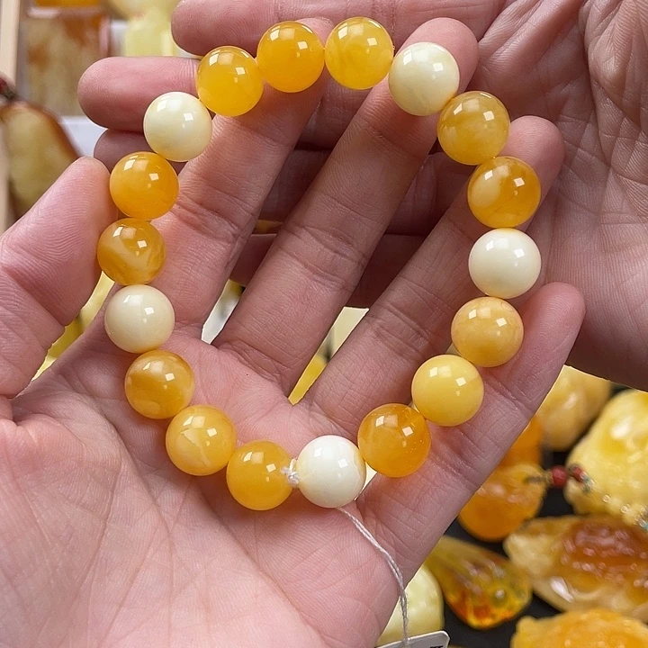 蜜蜡项链未镶嵌16.1克