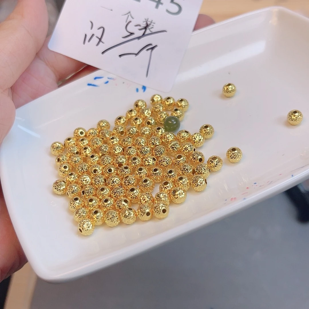 水晶珠宝半成品银S925镀金镶嵌245