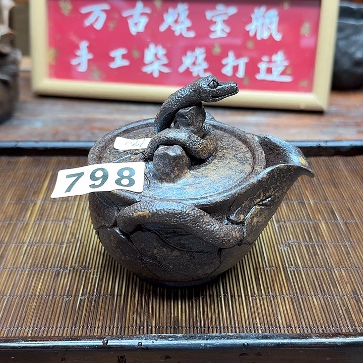 纯手工制作粗陶茶具