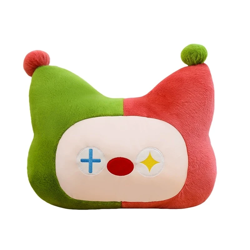 恒君毛绒玩具小丑玩偶靠枕1个【长50cm】（测量误差2~3cm）