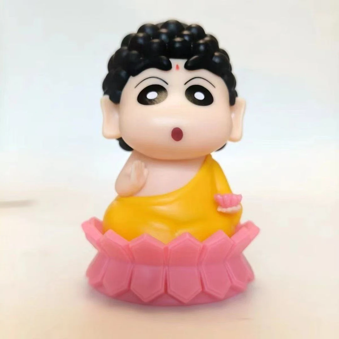 蜡笔小新 莲花佛祖 动漫 手办 摆件