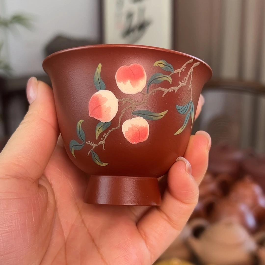 茶壶紫砂精品原矿全手工朱泥主人杯
