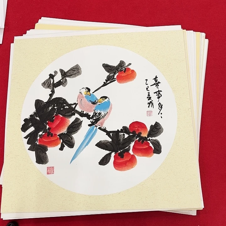 国画花鸟等图案和50.50