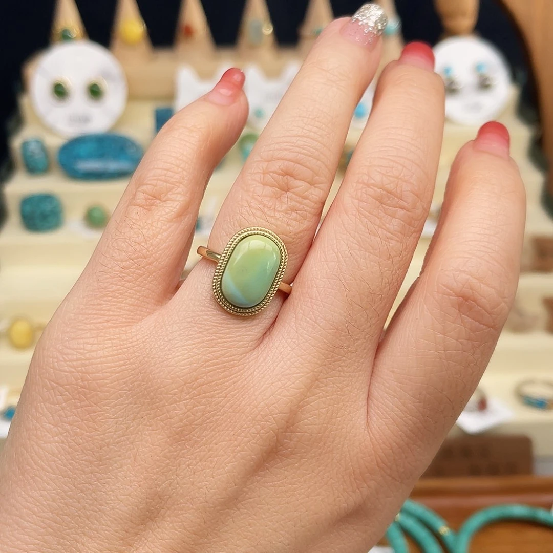 绿松石戒指合金女戒