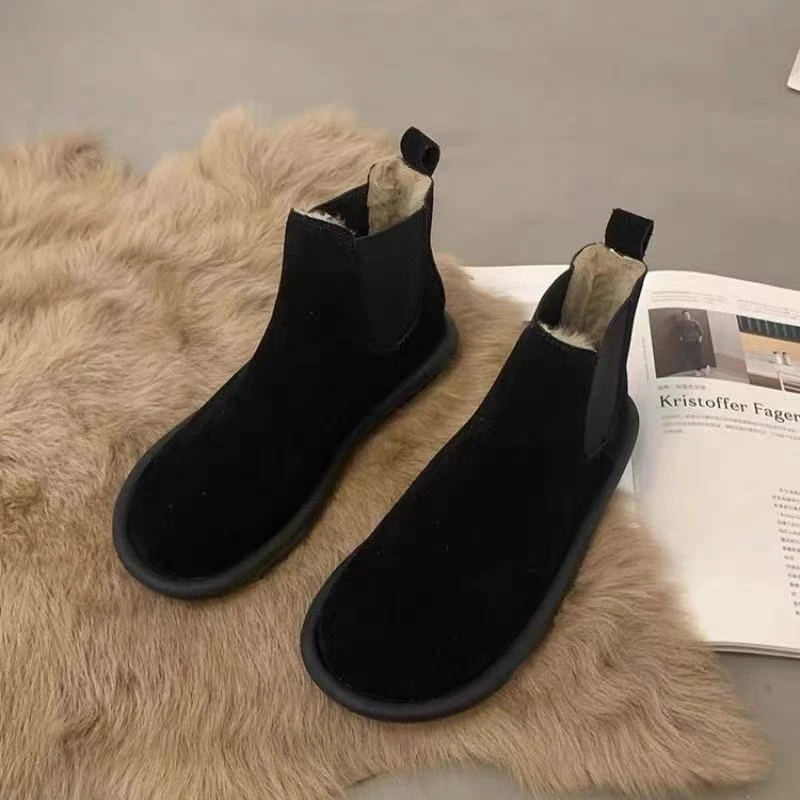 厨房防滑鞋女士专用上班不累脚鞋子工作鞋女冬加绒厨师鞋女款棉鞋