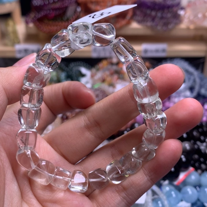 未镶嵌手串水晶8左右绿水小冰块