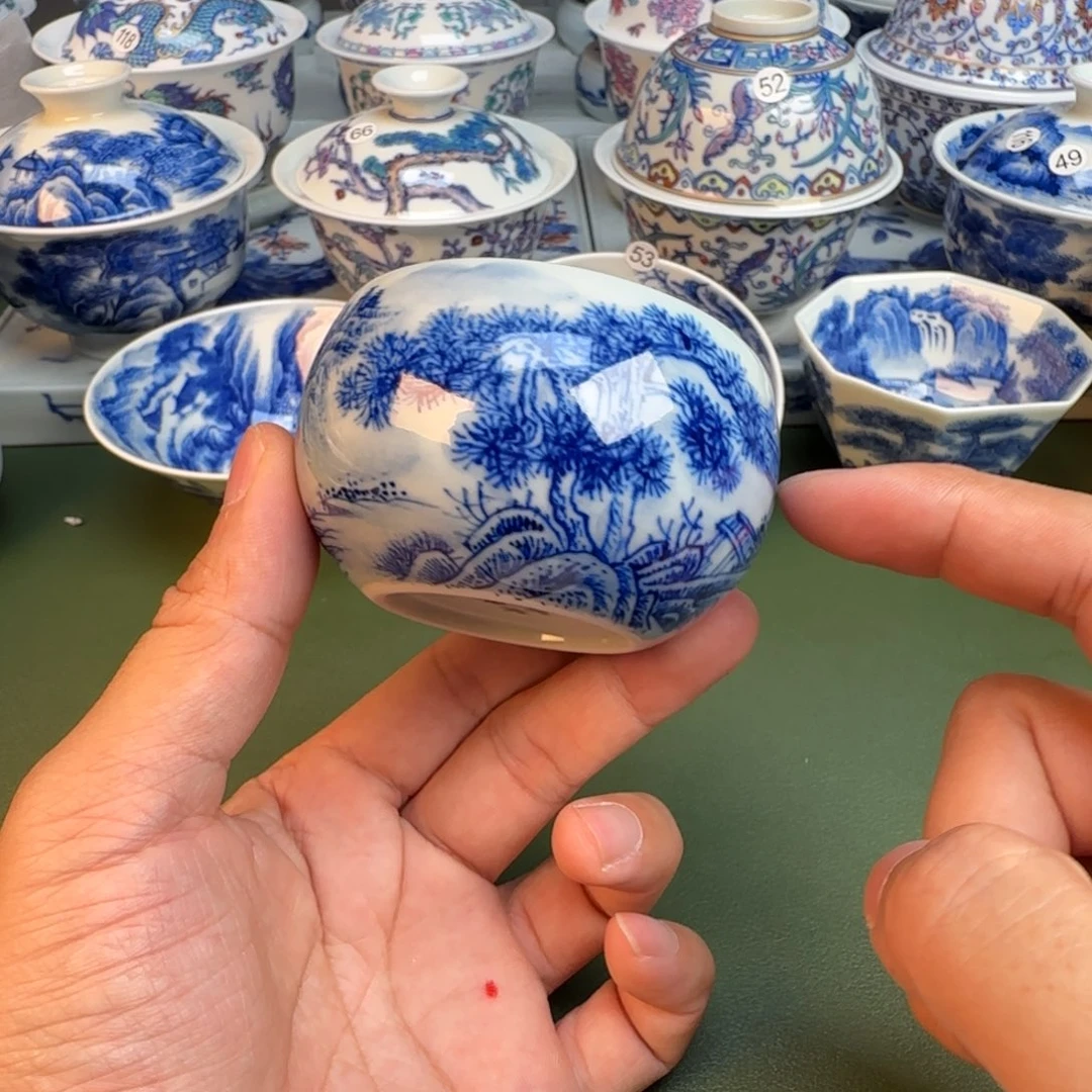 纯手工纯手绘茶具85