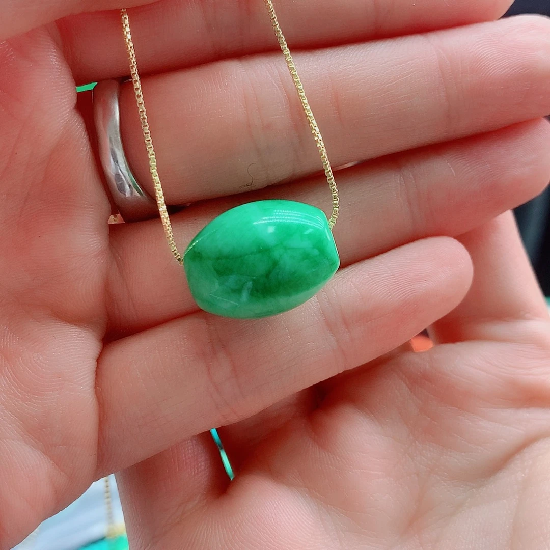 翡翠银S925镶嵌颈饰