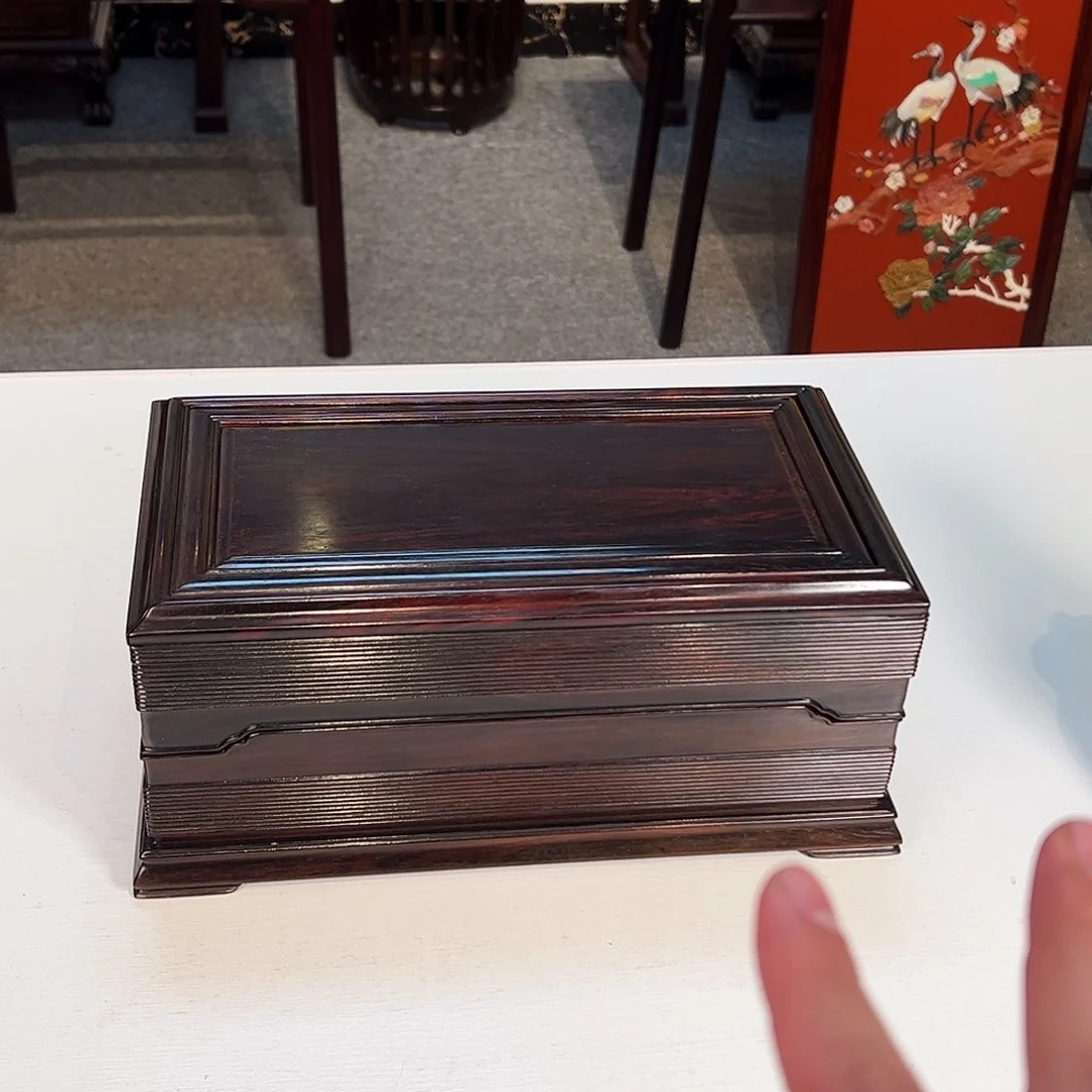 红酸枝木类成套家具大红酸枝机关盒