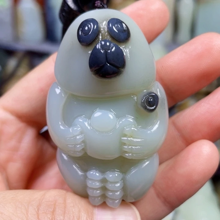 和田玉未镶嵌挂件