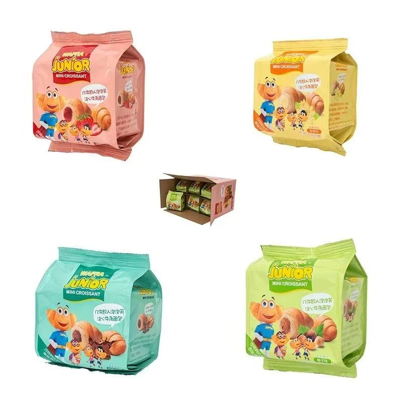 【临期】沙特原装进口牛角面包夹心草莓味40g*24袋【新疆包邮】