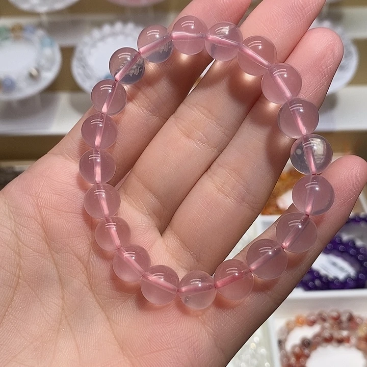 手链水晶未镶嵌粉水晶手链
