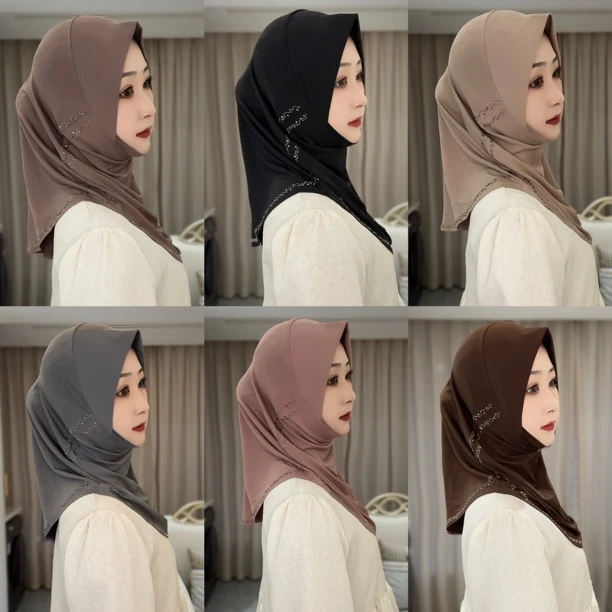 LKX双排钻简约软帽檐套头