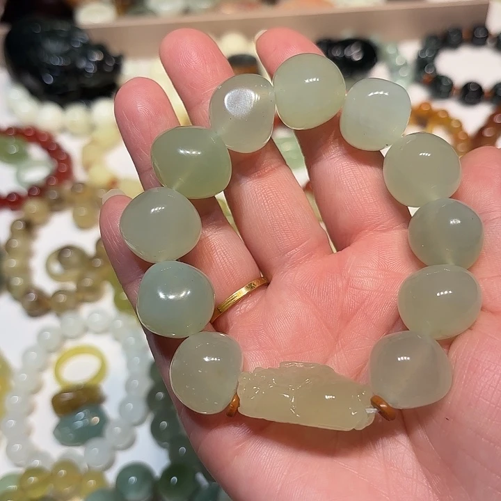 蛇纹石玉未镶嵌手串