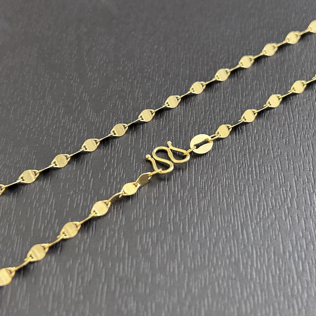 链子925银 【店长专享】925银瓦片链M扣（45CM长）YXL073