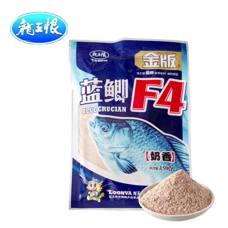 龙王恨金版蓝鲫F4夏季奶香味型野钓鲫鱼鲤鱼饵料金版饵料