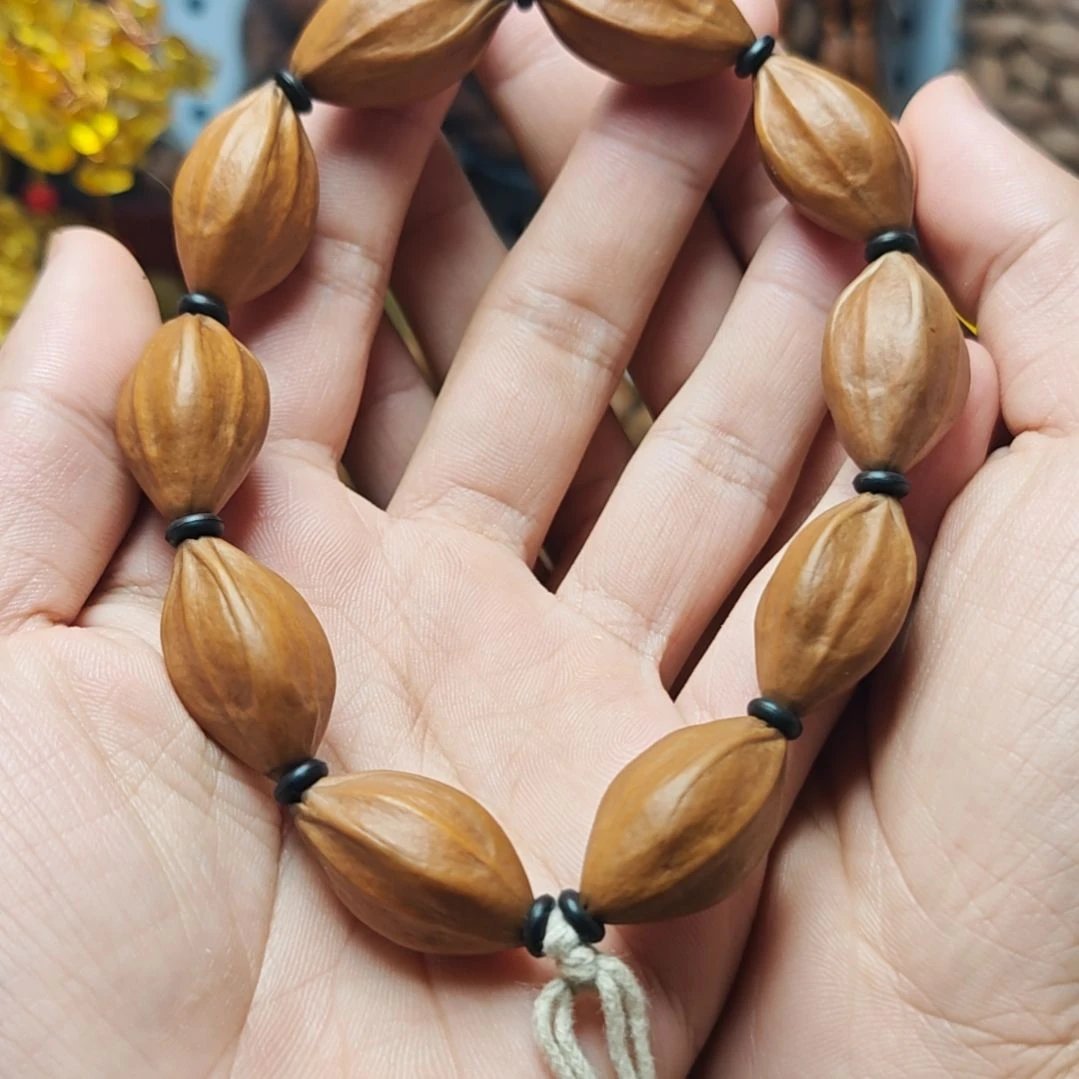 橄榄核吊坠橄榄核素核四花