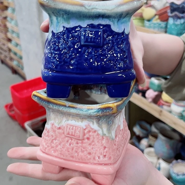 凑单10元陶瓷花盆发货！