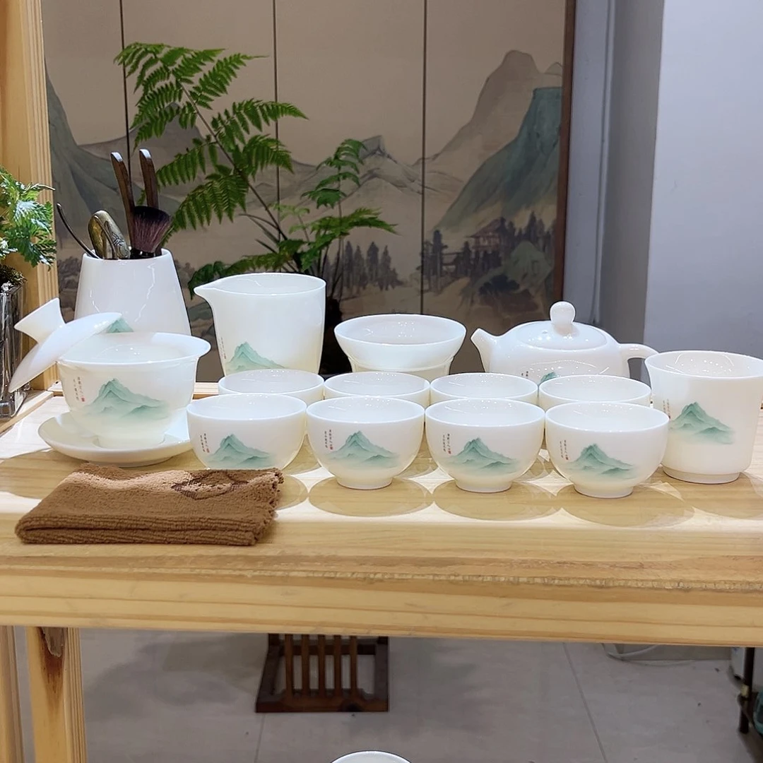 【都彩】又见青山羊脂玉瓷21头