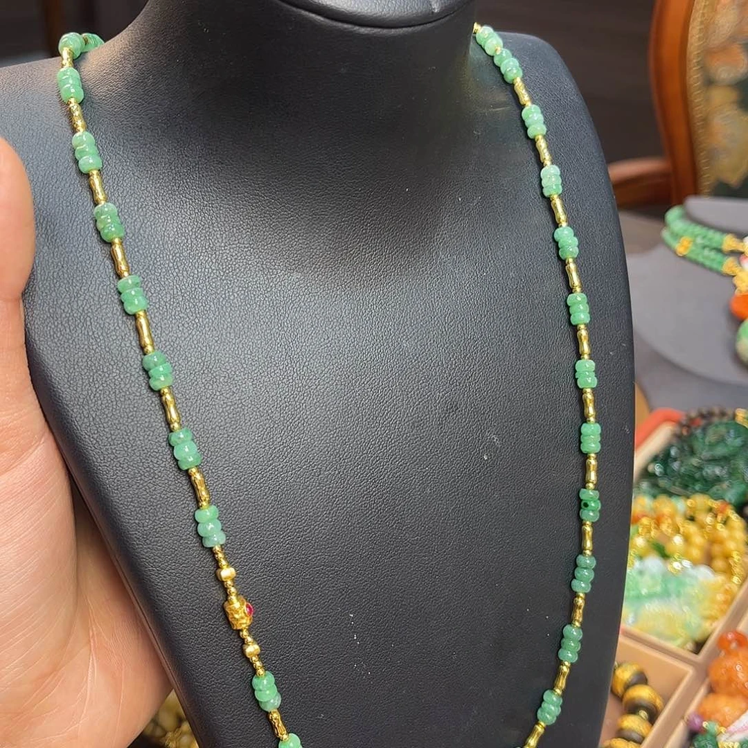 翡翠未镶嵌颈饰万能链