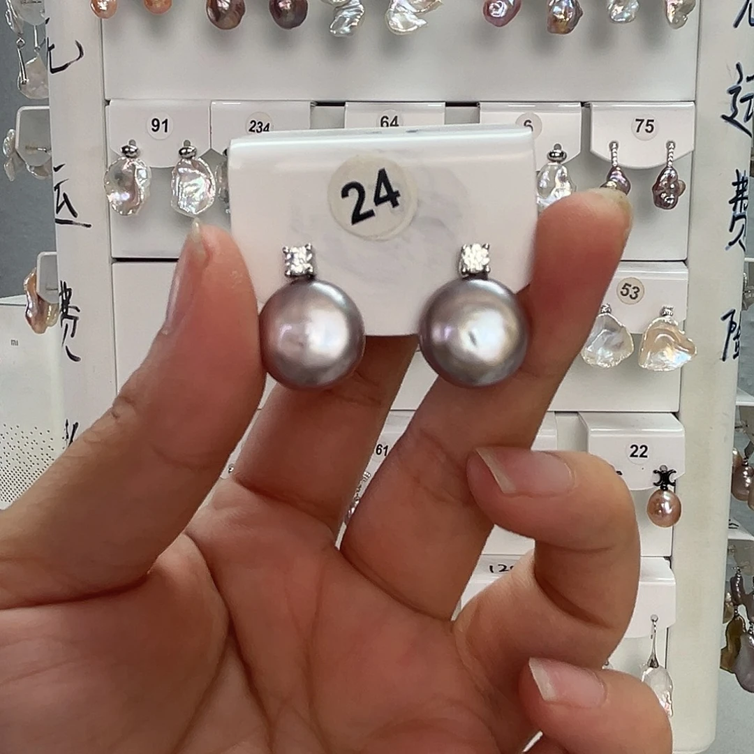 非金属925银琉璃淡水24