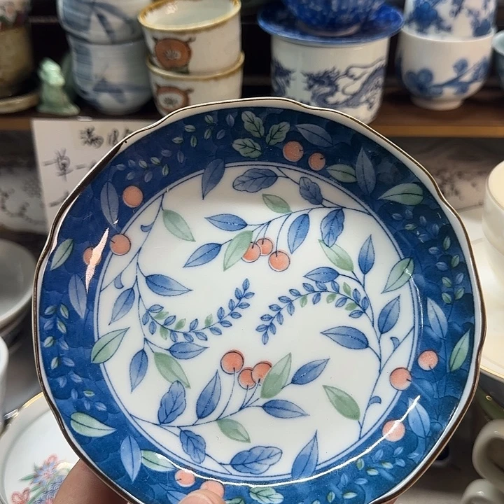 雪峰底款青花盘子一个