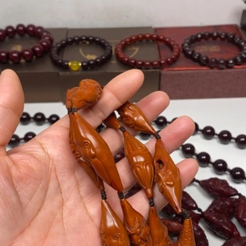 橄榄核手串强***我橄榄核