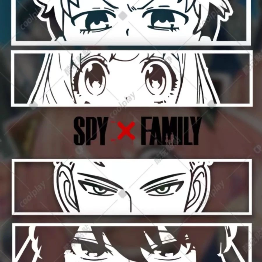 SPY×FAMILY间谍过家家 可爱个性动漫贴纸 防水电动汽车机箱装饰