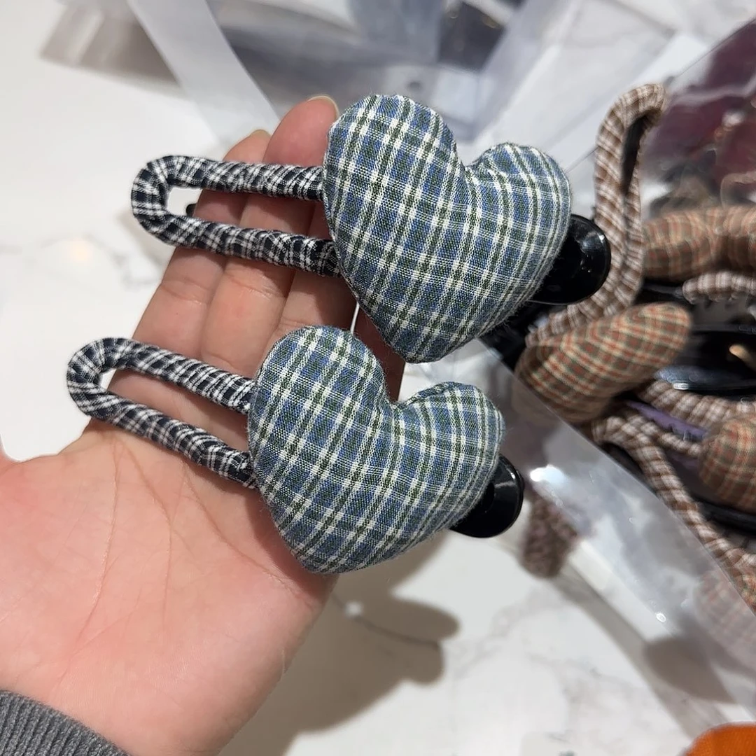 布艺非金属A01蓝色懒人夹2个