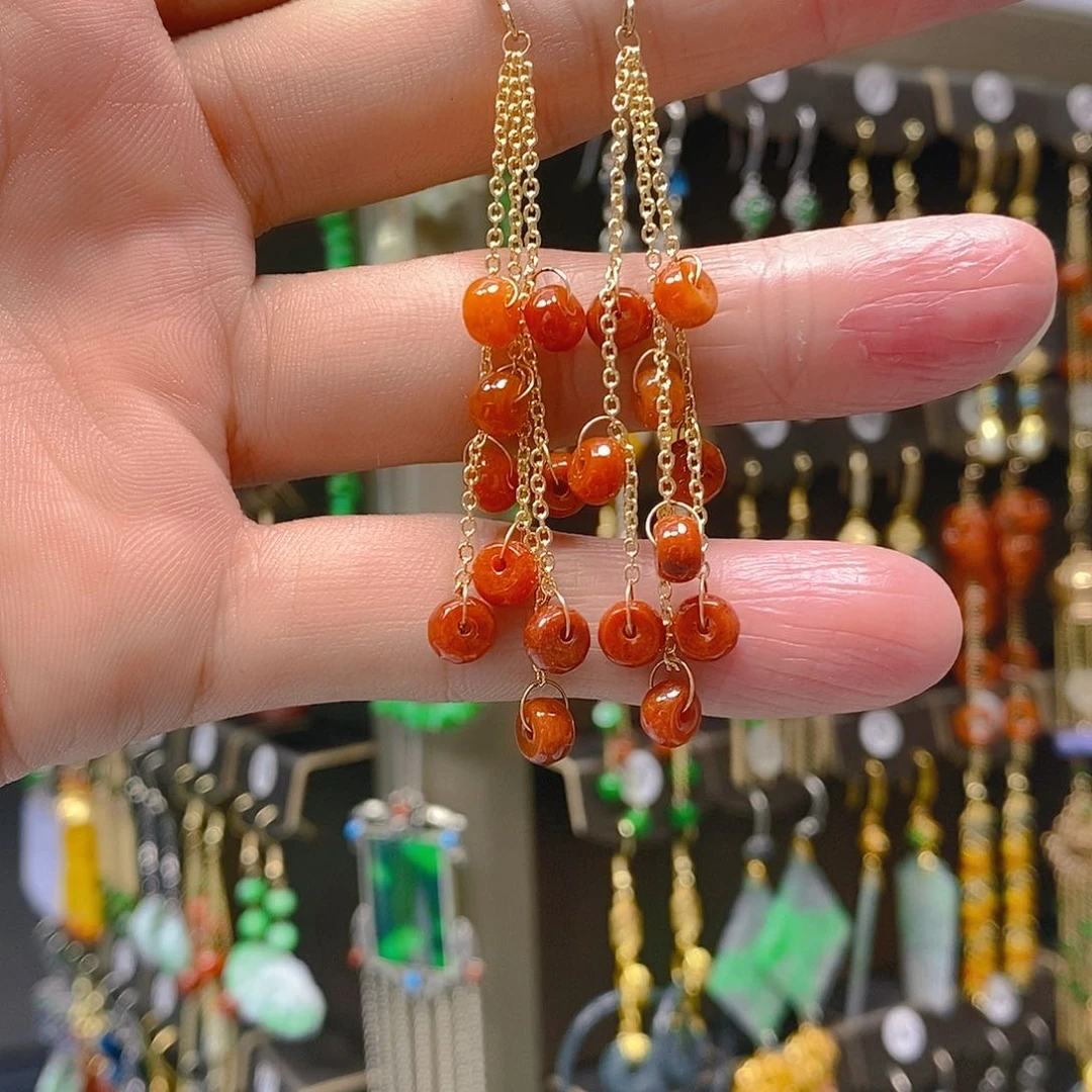 未镶嵌翡翠耳饰翡翠