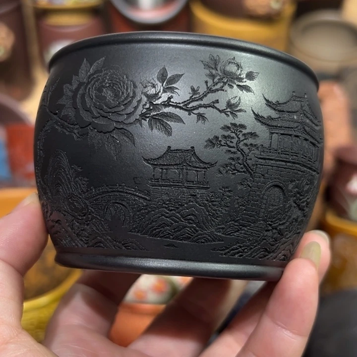 紫砂茶杯宜兴紫砂主人杯