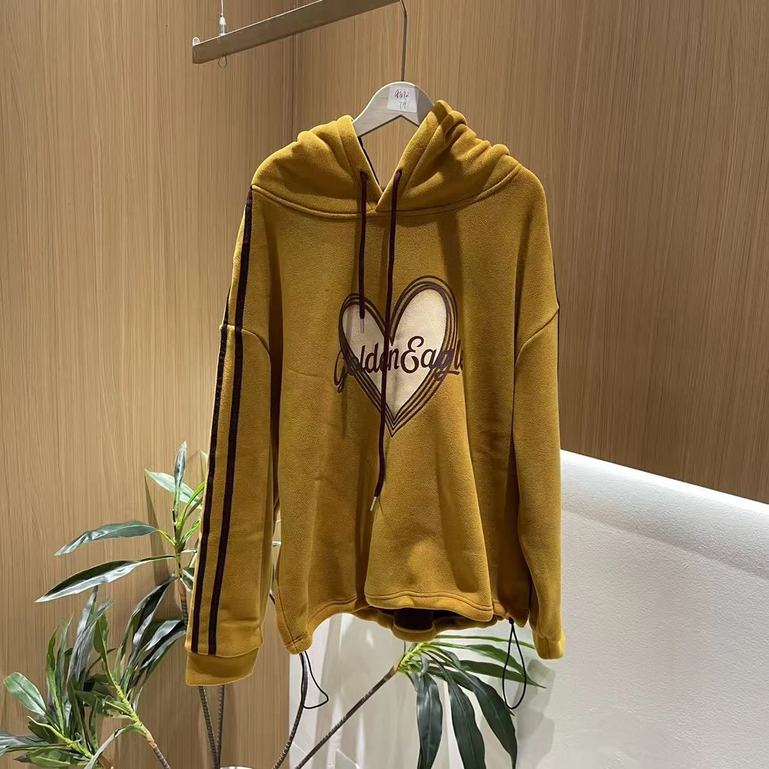 18005新款冬季加绒加厚洋气减龄百搭显瘦连帽卫衣