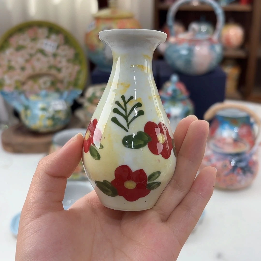 景德镇手绘高温釉下彩陶瓷茶具