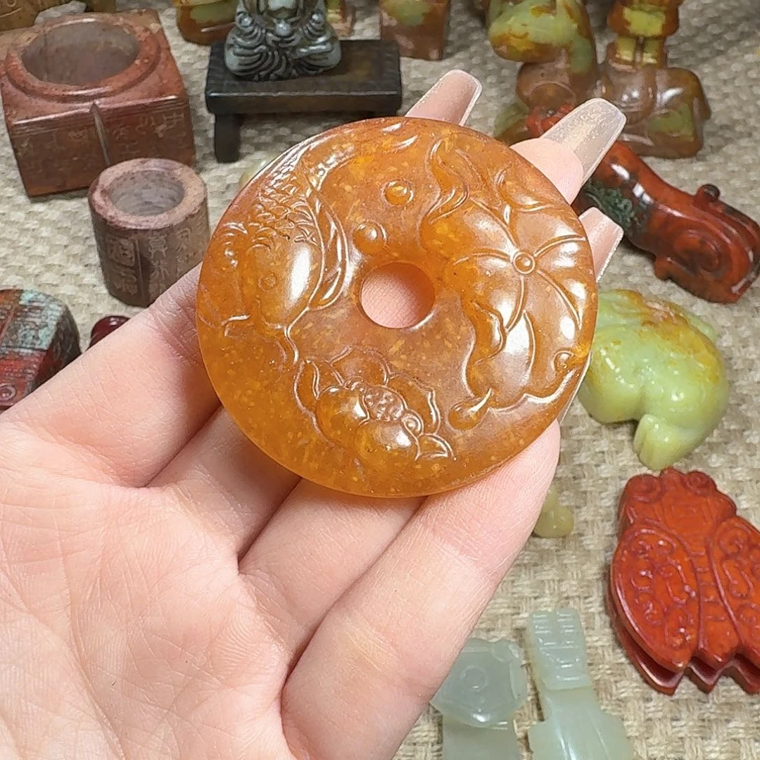 白玉菩提吊坠挂件