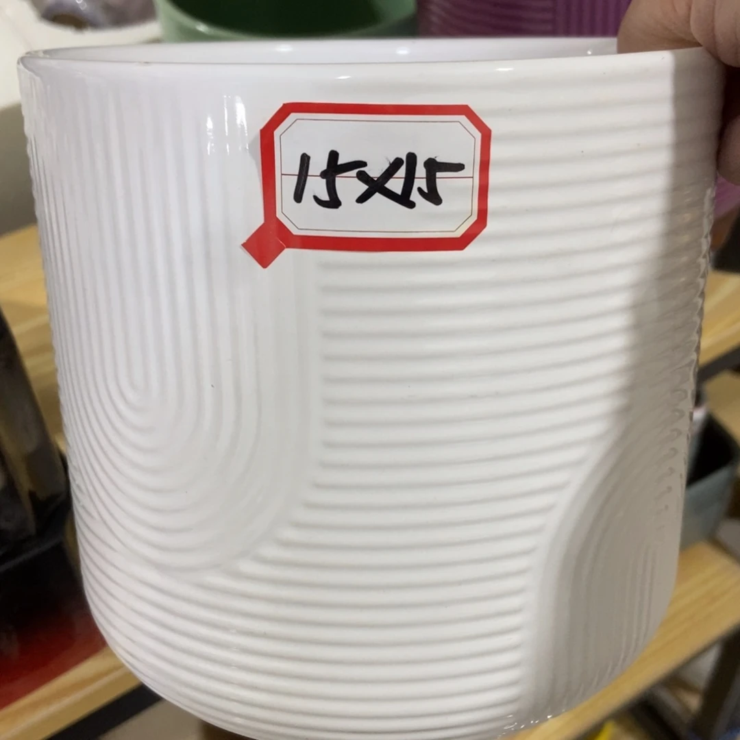 红陶高温陶瓷花盆