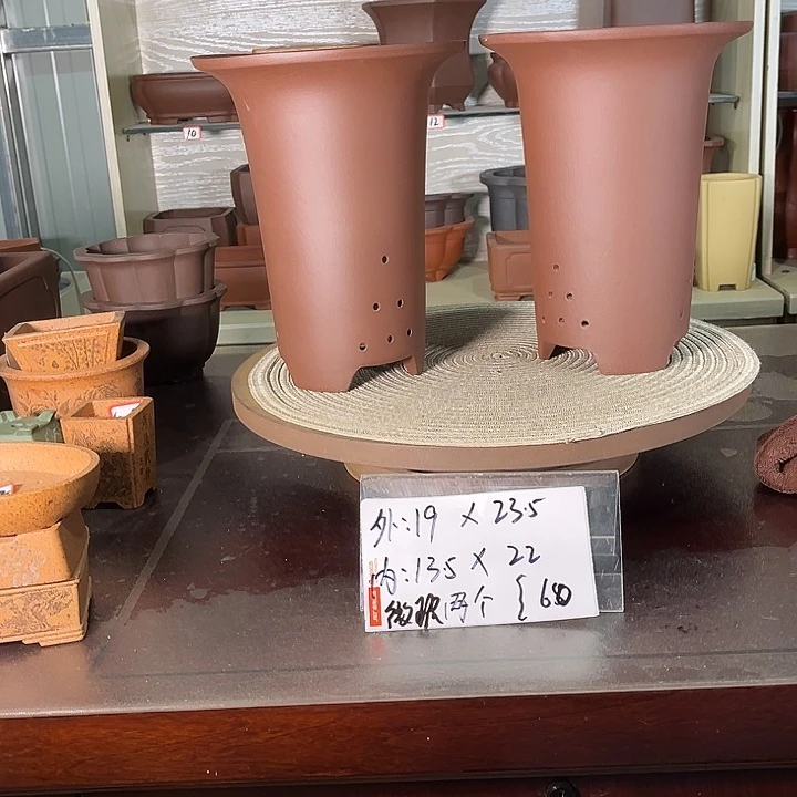 手工艺品琉璃2个微暇兰花盆