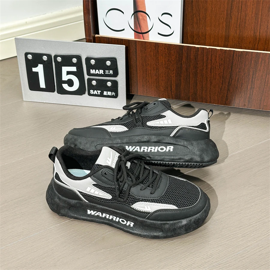 Warrior/回力男鞋新款网面透气防臭休闲男士上班工作劳保老爹潮鞋
