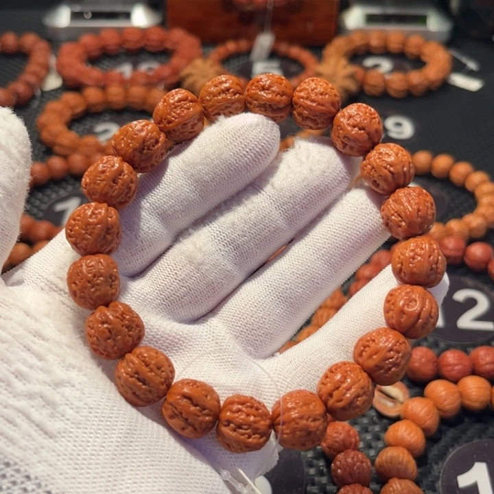 手串文玩核桃盖***瓜核桃手串1.4尺寸全品