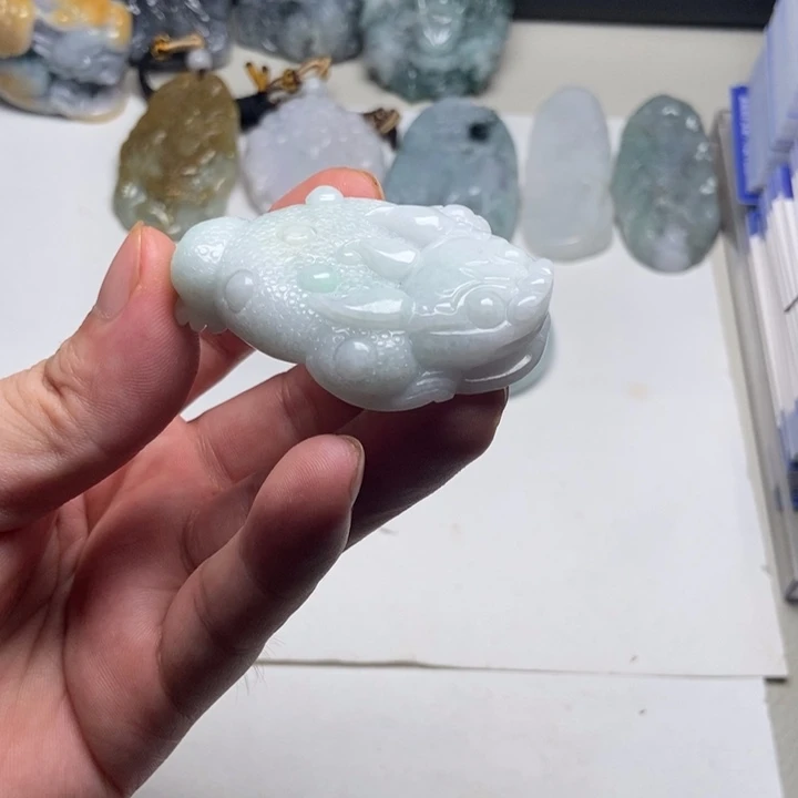 颈饰未镶嵌翡翠金蟾19